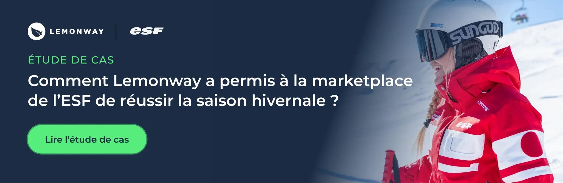 Étude de cas : Comment Lemonway a permis à la marketplace de l'ESF de réussir la saison hivernale ?